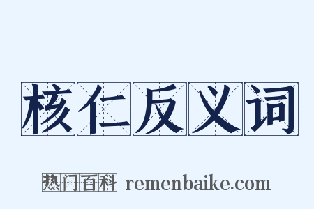 核仁反义词是什么意思的图片